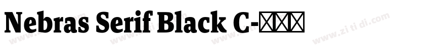 Nebras Serif Black C字体转换